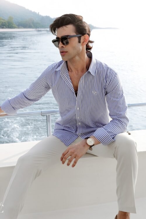 Blue Stripe Formal Shirt
