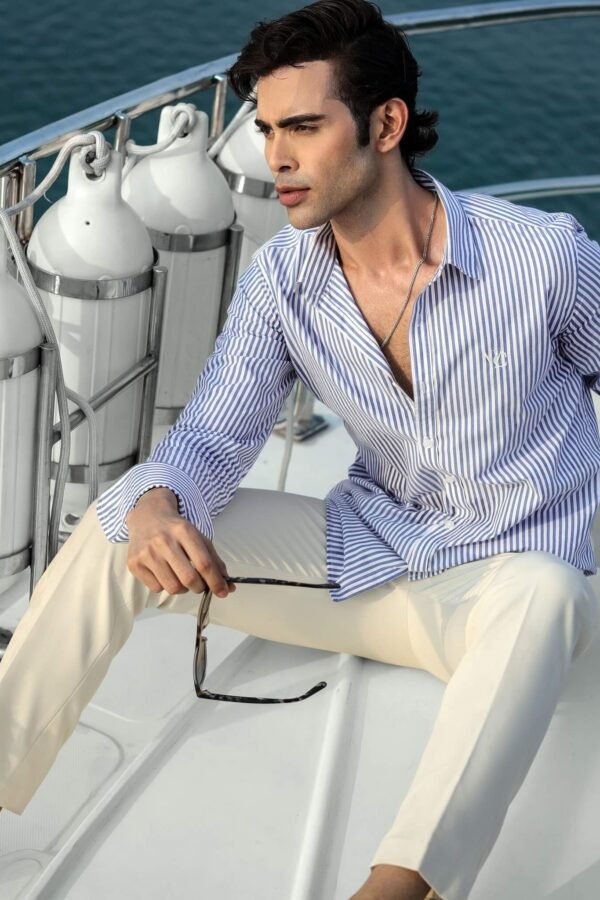 Blue Stripe Formal Shirt