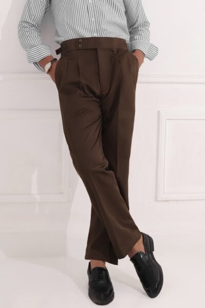 Deep Mocha Bootcut Gurkha Pant
