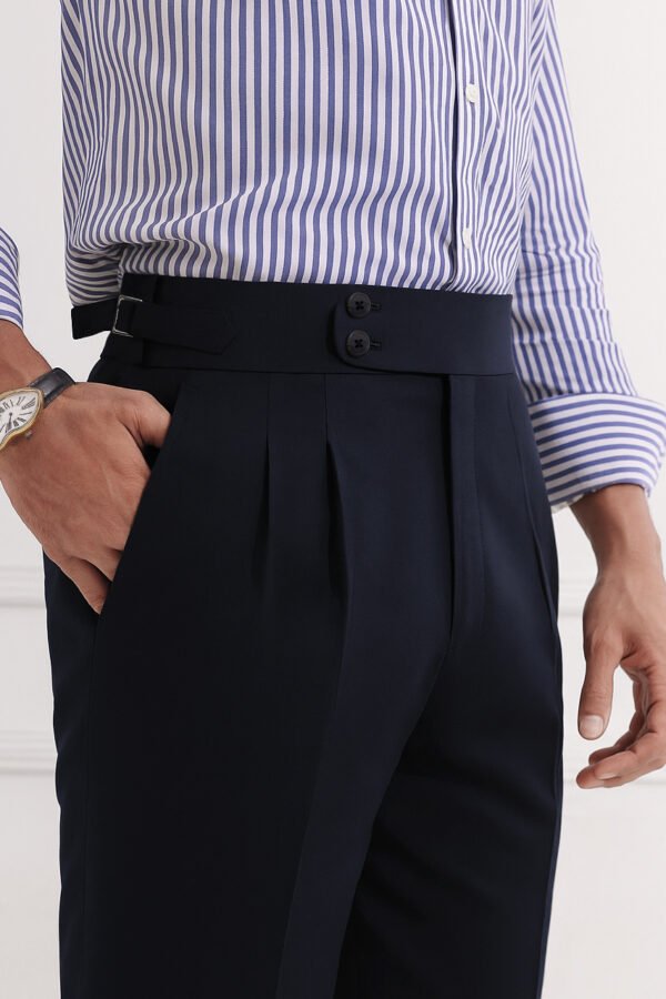 Navy Bootcut Gurkha Pant