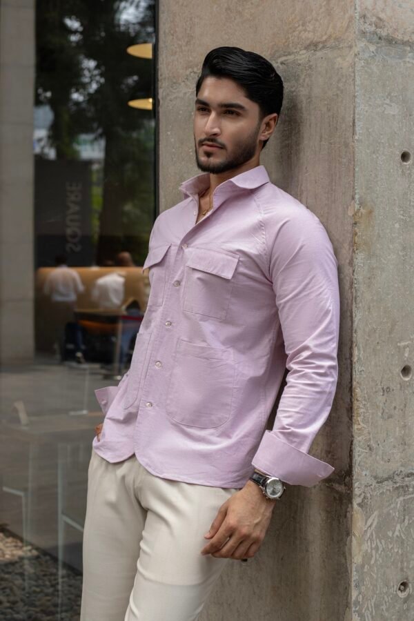The Vincent Utility Baby Pink Shirt