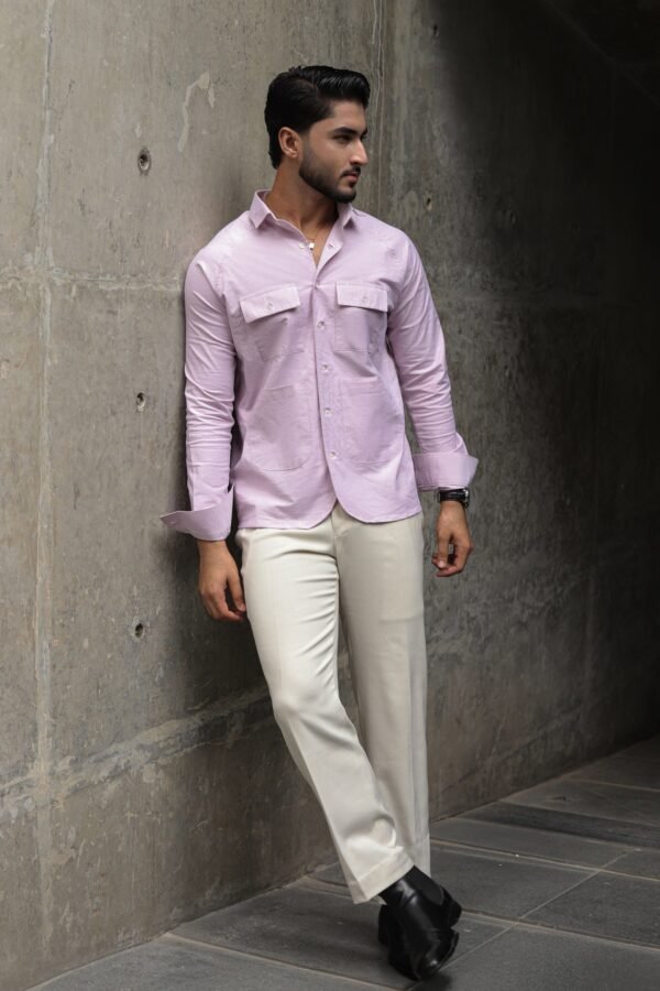 The Vincent Utility Baby Pink Shirt