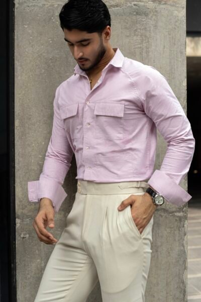 The Vincent Utility Baby Pink Shirt