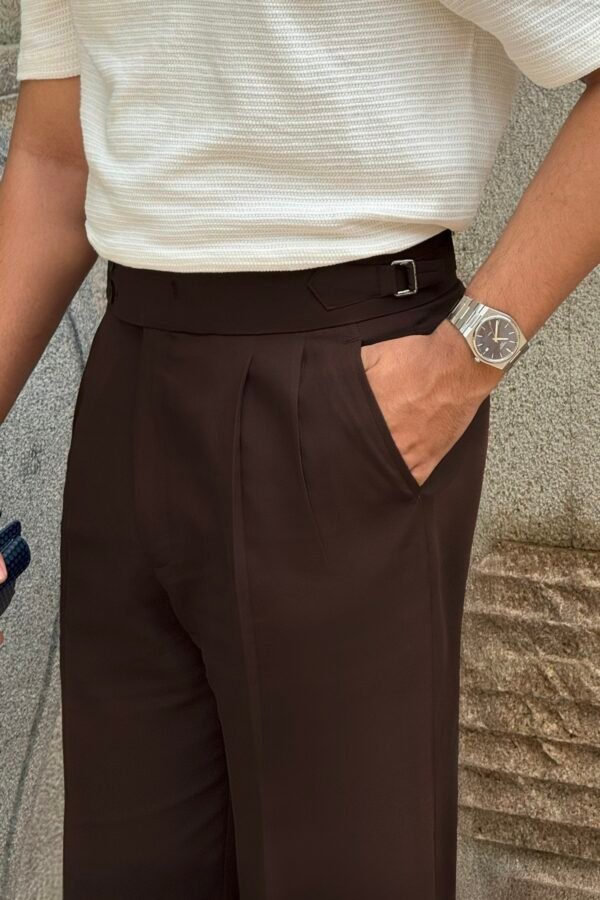 Deep Mocha Bootcut Gurkha Pant