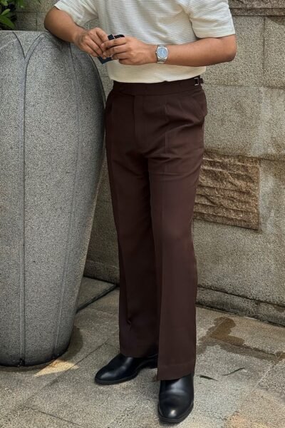 Deep Mocha Bootcut Gurkha Pant