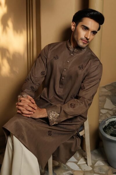 Brown Zardosi Punjabi