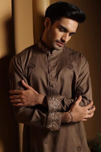 Brown Zardosi Punjabi