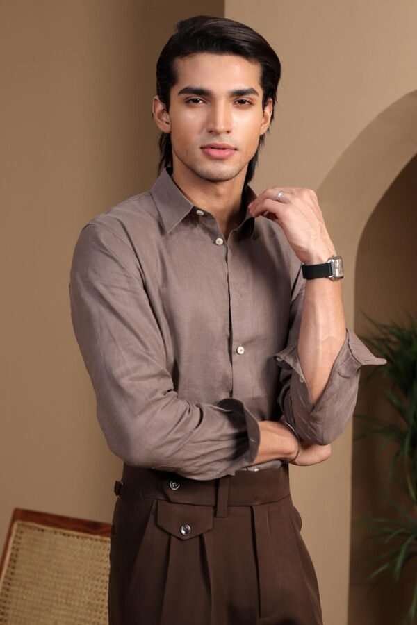 Nomad Gray Linen Shirt