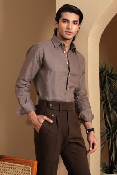 Nomad Gray Linen Shirt