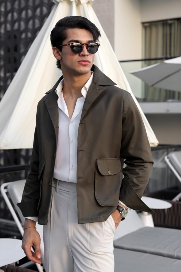 Olive green Safari Jacket