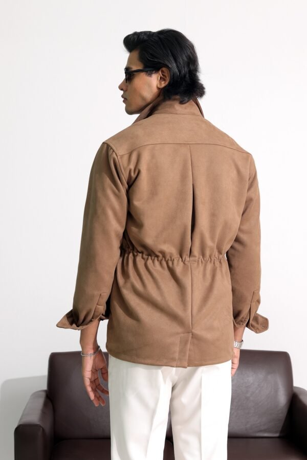Nomad Suede Safari Jacket - Light Brown