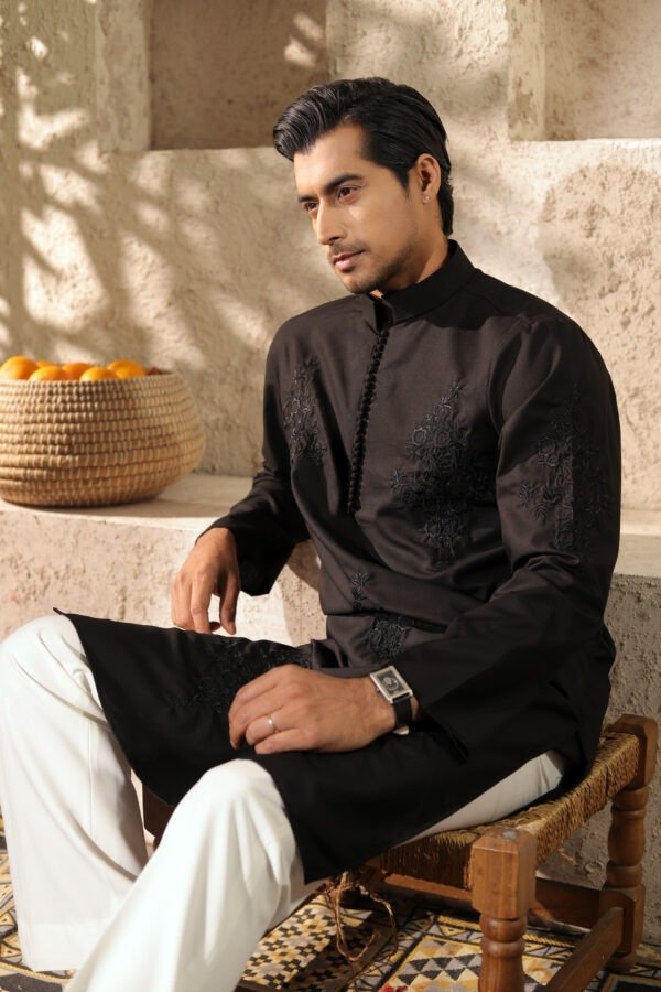 Floral Black Mehran