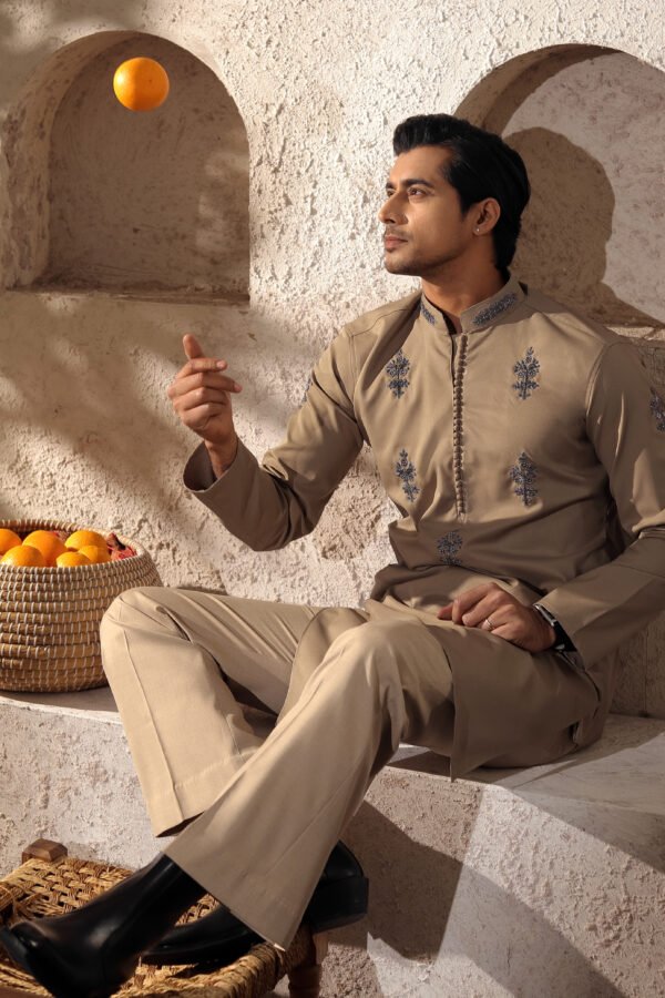 Sandstone Zardosi-Beige